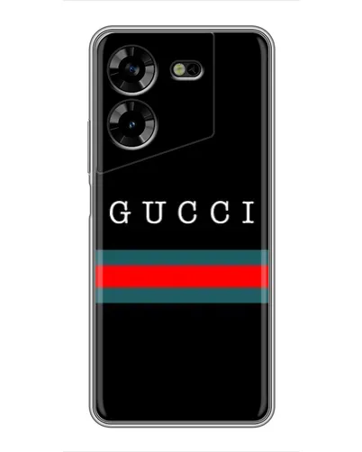 Чехол для TECNO POVA 5 (LG7n) с картинкой «Gucci — красный пояс»