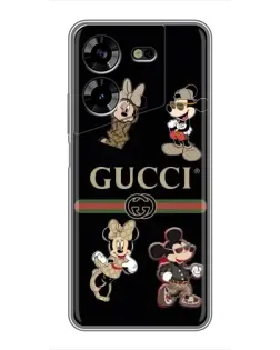 Чохол для TECNO POVA 5 (LG7n) з картинкою «Gucci — герої Disney та монограма»
