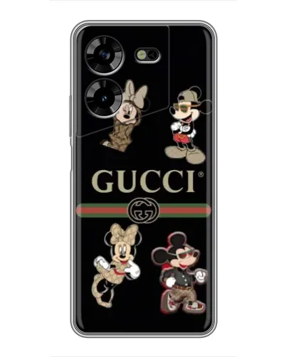 Чохол для TECNO POVA 5 (LG7n) з картинкою «Gucci — герої Disney та монограма» Чохол для TECNO POVA 5 (LG7n) з картинкою «Gucci — герої Disney та монограма»