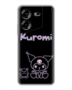 Чохол для TECNO POVA 5 (LG7n) з картинкою «Kuromi — чорний мінімалізм» Чохол для TECNO POVA 5 (LG7n) з картинкою «Kuromi — чорний мінімалізм»