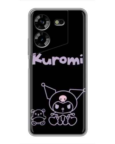 Чохол для TECNO POVA 5 (LG7n) з картинкою «Kuromi — чорний мінімалізм» Чохол для TECNO POVA 5 (LG7n) з картинкою «Kuromi — чорний мінімалізм»