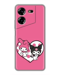 Чохол для TECNO POVA 5 (LG7n) з картинкою «Kuromi та My Melody»