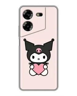 Чохол для TECNO POVA 5 (LG7n) з картинкою «Kuromi та серце»