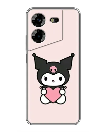 Чохол для TECNO POVA 5 (LG7n) з картинкою «Kuromi та серце» Чохол для TECNO POVA 5 (LG7n) з картинкою «Kuromi та серце»