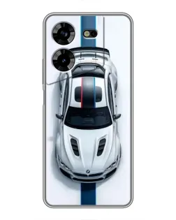 Чехол для TECNO POVA 5 (LG7n) с картинкой «Вид сверху — BMW M»