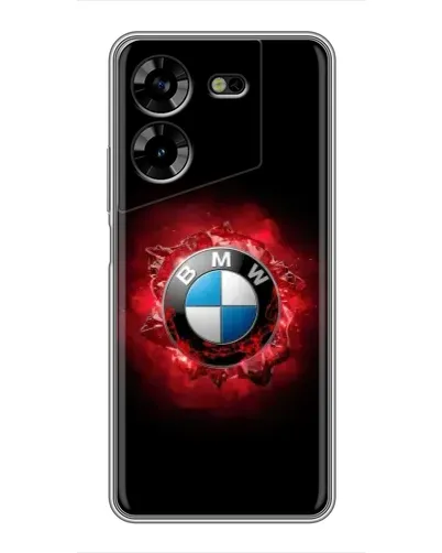 Чехол для TECNO POVA 5 (LG7n) с картинкой «Логотип BMW — вспышка»