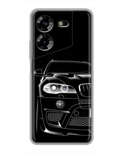 Чехол для TECNO POVA 5 (LG7n) с картинкой «Темный силуэт BMW»