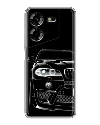 Чехол для TECNO POVA 5 (LG7n) с картинкой «Темный силуэт BMW»
