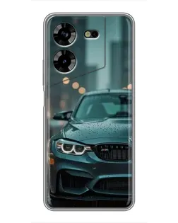 Чехол для TECNO POVA 5 (LG7n) с картинкой «BMW в огнях города»