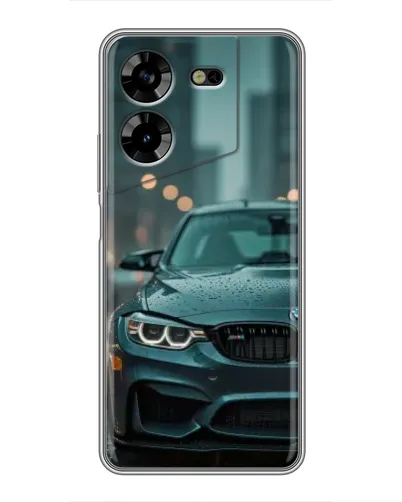 Чехол для TECNO POVA 5 (LG7n) с картинкой «BMW в огнях города»