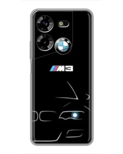 Чехол для TECNO POVA 5 (LG7n) с картинкой «Минималистичный принт BMW M3»