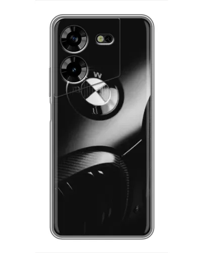 Чехол для TECNO POVA 5 (LG7n) с картинкой «Эмблема BMW — макро»