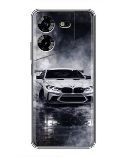 Чехол для TECNO POVA 5 (LG7n) с картинкой «BMW сквозь туман»