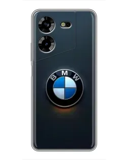 Чехол для TECNO POVA 5 (LG7n) с картинкой «Логотип BMW — минимализм»