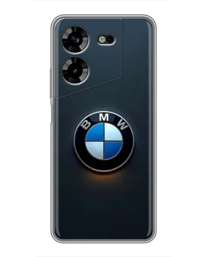 Чехол для TECNO POVA 5 (LG7n) с картинкой «Логотип BMW — минимализм»
