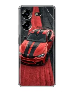 Чехол для TECNO POVA 5 (LG7n) с картинкой «BMW на красной дорожке»