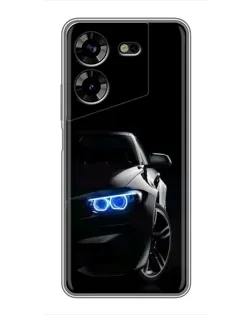 Чохол для TECNO POVA 5 (LG7n) з картинкою «BMW — нічний погляд»