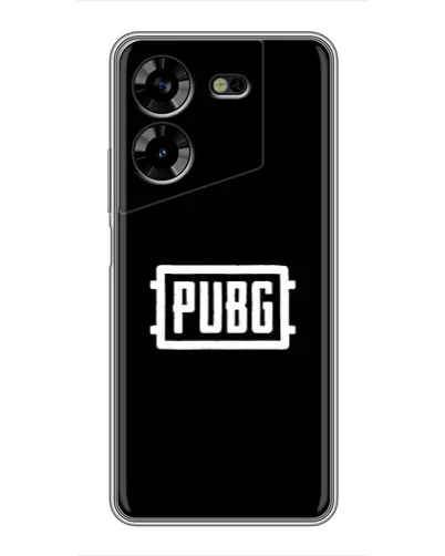 Чехол для TECNO POVA 5 (LG7n) с картинкой «Лого BMW — металлический блеск»