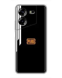 Чехол для TECNO POVA 5 (LG7n) с картинкой «PUBG — вертикальные линии»