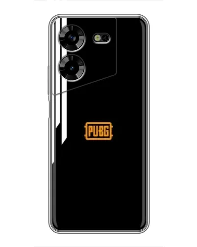 Чехол для TECNO POVA 5 (LG7n) с картинкой «PUBG — вертикальные линии»