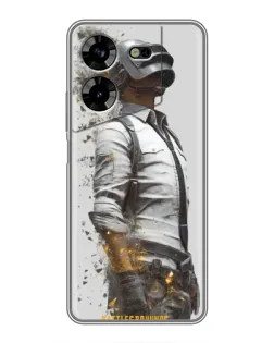 Чехол для TECNO POVA 5 (LG7n) с картинкой «PUBG — боец в пыли»