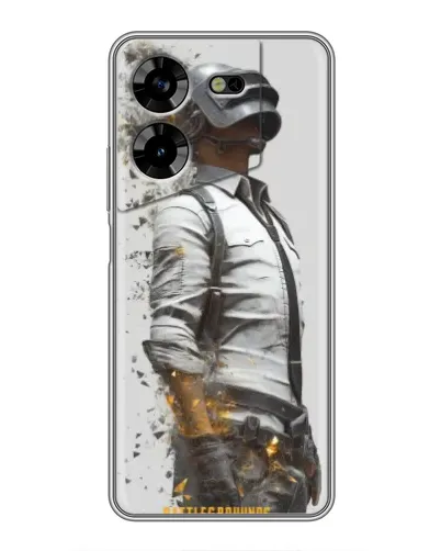 Чехол для TECNO POVA 5 (LG7n) с картинкой «PUBG — боец в пыли»