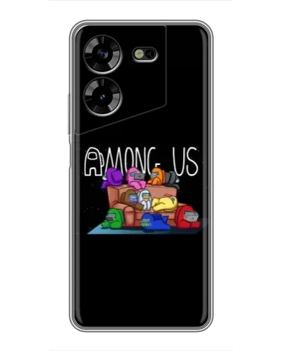 Чехол для TECNO POVA 5 (LG7n) с картинкой «Логотип Among Us» Чехол для TECNO POVA 5 (LG7n) с картинкой «Логотип Among Us»