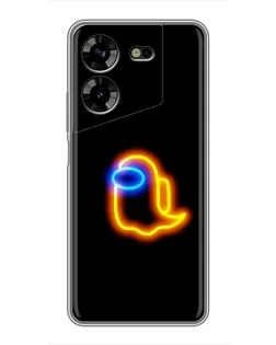 Чехол для TECNO POVA 5 (LG7n) с картинкой «Among Us неоновое сияние»