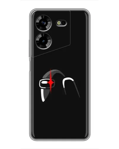 Чехол для TECNO POVA 5 (LG7n) с картинкой «Among Us шлем» Чехол для TECNO POVA 5 (LG7n) с картинкой «Among Us шлем»