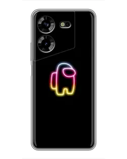 Чехол для TECNO POVA 5 (LG7n) с картинкой «Among Us градиент»