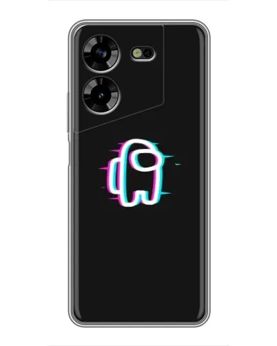 Чехол для TECNO POVA 5 (LG7n) с картинкой «Among Us неон» Чехол для TECNO POVA 5 (LG7n) с картинкой «Among Us неон»