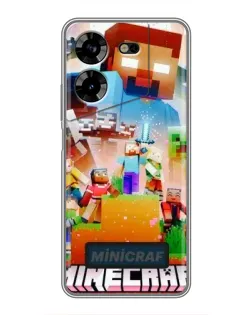 Чехол для TECNO POVA 5 (LG7n) с картинкой «Minecraft герои игры»