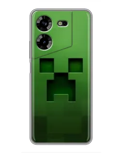 Чехол для TECNO POVA 5 (LG7n) с картинкой «Крипер микро-дизайн»