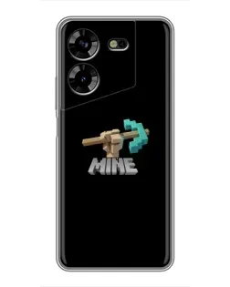 Чехол для TECNO POVA 5 (LG7n) с картинкой «Алмазная кирка»