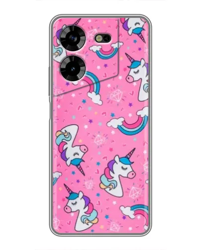 Чехол для TECNO POVA 5 (LG7n) с картинкой «Unicorn паттерн розовый» Чехол для TECNO POVA 5 (LG7n) с картинкой «Unicorn паттерн розовый»