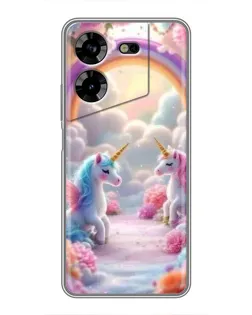 Чехол для TECNO POVA 5 (LG7n) с картинкой «Радуга и единороги» Чехол для TECNO POVA 5 (LG7n) с картинкой «Радуга и единороги»