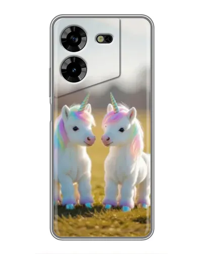 Чехол для TECNO POVA 5 (LG7n) с картинкой «Пара единорогов» Чехол для TECNO POVA 5 (LG7n) с картинкой «Пара единорогов»