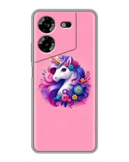Чехол для TECNO POVA 5 (LG7n) с картинкой «Сказочный единорог»