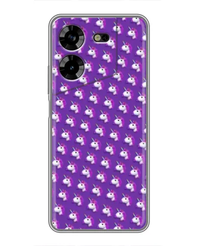 Чехол для TECNO POVA 5 (LG7n) с картинкой «Единороги на фиолетовом» Чехол для TECNO POVA 5 (LG7n) с картинкой «Единороги на фиолетовом»