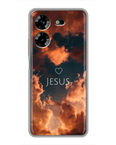 Чехол для TECNO POVA 5 (LG7n) с картинкой «Сияние Имени Jesus»
