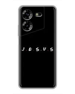 Чехол для TECNO POVA 5 (LG7n) с картинкой «Точки веры J.E.S.U.S.»