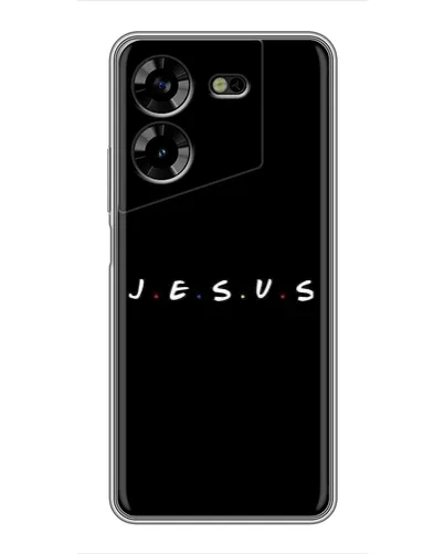 Чехол для TECNO POVA 5 (LG7n) с картинкой «Точки веры J.E.S.U.S.»