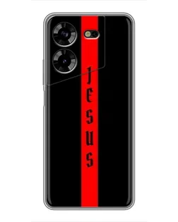Чехол для TECNO POVA 5 (LG7n) с картинкой «Красная линия веры»