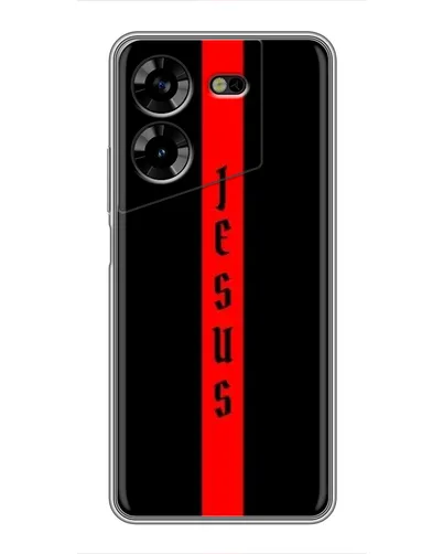 Чехол для TECNO POVA 5 (LG7n) с картинкой «Красная линия веры»