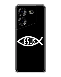 Чехол для TECNO POVA 5 (LG7n) с картинкой «Классический Jesus»