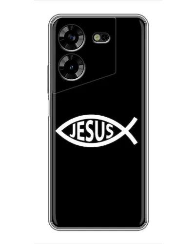Чехол для TECNO POVA 5 (LG7n) с картинкой «Классический Jesus»