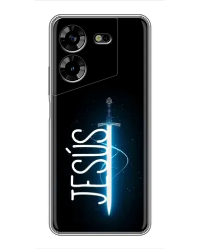 Чехол для TECNO POVA 5 (LG7n) с картинкой «Меч Духа Jesus»