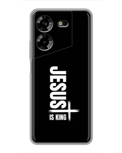 Чехол для TECNO POVA 5 (LG7n) с картинкой «Вертикаль веры Jesus»