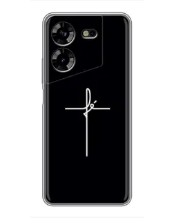 Чохол для TECNO POVA 5 (LG7n) з картинкою «Тонкий хрест»