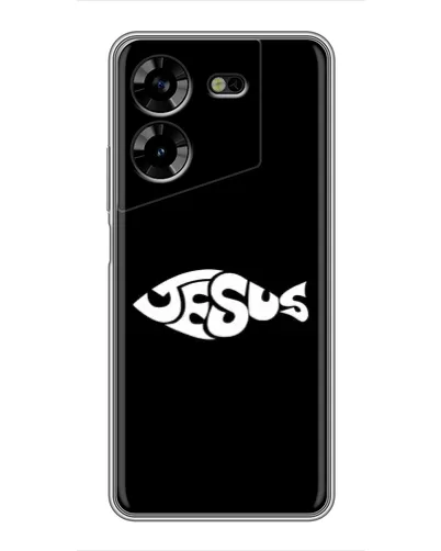 Чохол для TECNO POVA 5 (LG7n) з картинкою «Риба Jesus» Чохол для TECNO POVA 5 (LG7n) з картинкою «Риба Jesus»